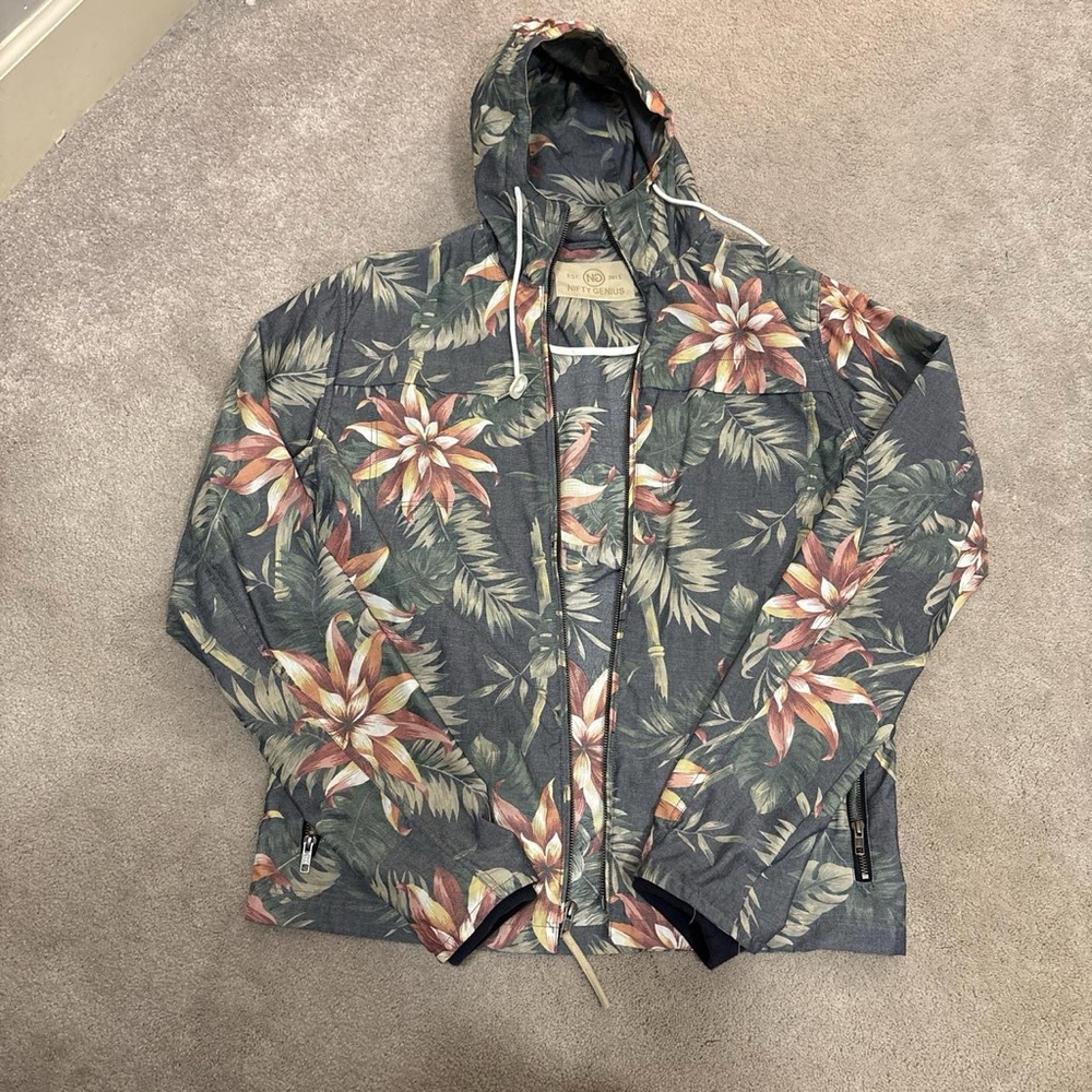 Nifty Genius Floral Hooded Jacket